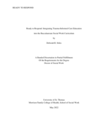 Ready to Respond: Integrating Trauma-Informed Care Education into the Baccalaureate Social Work Curriculum