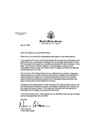 Letter of Congratulations