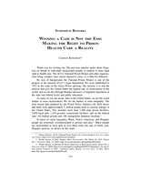 Winning a Case is Not the End: Making the Right to Prison Health Care a Reality