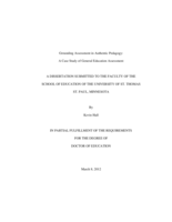 Grounding Assessment in Authentic Pedagogy: A Case Study of General Education Assessment