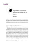 Migration of Government Information Products to the Internet
