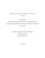 The Impact of a Use of Self Development Intervention on Police Officers: A Case Study