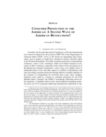Consumer Protection in the Americas: A Second Wave of American Revolutions?