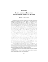 Latin America: Economic Development and Social Justice