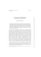 Just War and the Supreme Emergency Exemption