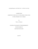 Leadership Response to the Global Crisis: A Collective Case Study