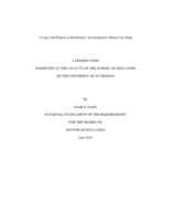 Living with Purpose in Retirement: An Interpretive Multi-Case Study