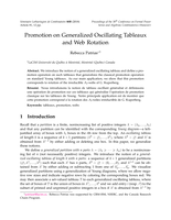 Promotion on generalized oscillating tableaux and web rotation