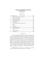 Neurolaw: Brain-Computer Interfaces