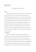 A Spatial Approach to the Search for Life