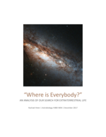 “Where is Everybody?” An Analysis of Our Search for Extraterrestrial Life