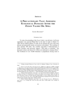 A Precautionary Tale: Assessing Ecological Damages After the Exxon Valdez Oil Spill