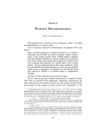 Punitive Decisionmaking