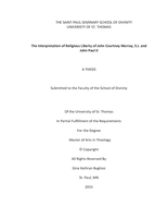 The Interpretation of Religious Liberty of John Courtney Murray, S.J. and John Paul II