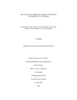 Inculturation of the Liturgy in Local Churches: Case of the Diocese of Saint Thomas, U.S. Virgin Islands