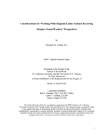 Considerations for Working With Hispanic/Latino Patients Receiving Hospice: Social Workers' Perspectives