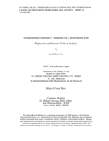 Complementary/Alternative Treatments for Cancer Patients with Depression and Anxiety: Critical Analysis