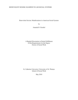 Benevolent Sexism: Manifestation in American Social Systems