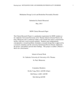 Methadone Dosage Levels and Borderline Personality Disorder