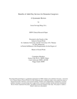 Benefits of Adult Day Services for Dementia Caregivers: A Systematic Review