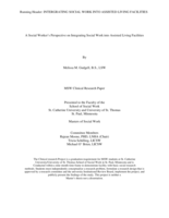 A Social Worker's Perspective on Integrating Social Work into Assisted Living Facilities
