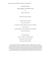 Secondary Trauma: Agency support as a Protective Factor