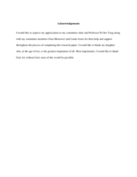 The Use of Physical Restraints “Examining past staff perceptions, attitudes, and beliefs”