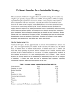 Case Study: PetSmart Searches for a Sustainable Strategy
