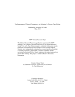 The Importance of Cultural Competency in Alzheimer’s Disease Care Giving