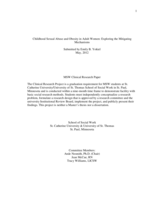 Childhood Sexual Abuse and Obesity in Adult Women: Exploring the Mitigating Mechanisms