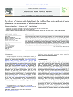 Prevalence of Children with Disabilities in the Child Welfare System and Out of Home Placement: An Examination of Administrative Records