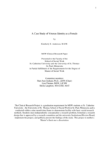 A Case Study of Veteran Identity as a Female