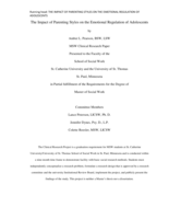 The Impact of Parenting Styles on the Emotional Regulation of Adolescents