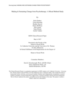 Making & Sustaining Change from Psychotherapy: A Mixed Method Study