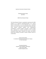 Perspectives on the Role of the Social Worker on Assertive Community Treatment Teams