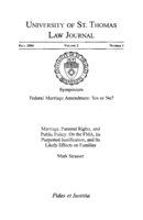 Marriage, Parental Rights, and Public Policy: On the FMA, Its Purported Justification, and Its Likely Effects on Families
