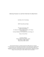 Addressing Traumatic Loss and Grief within Inner City High Schools