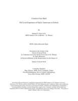 Creation of the Myth The Lived Experience of Native Americans in Schools