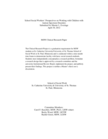 School Social Workers' Perspectives on Working with Children with Autism Spectrum Disorders
