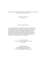 Does Identification with the LGBTQ Community Impact Reintegration Experiences? Female Service Members' Perspectives