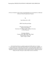 A Process Evaluation of the Creation of the Mind-Body Care Curriculum for a Child and Adolescent Partial Hospitalization Program