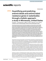 Quantifying and predicting antimicrobials and antimicrobial resistance genes in waterbodies through a holistic approach: a study in Minnesota, United States