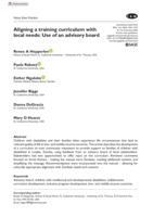 Aligning a Training Curriculum with Local Needs: Use of an Advisory Board