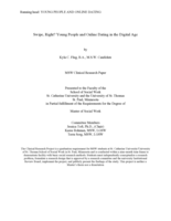 Swipe, Right? Young People and Online Dating in the Digital Age