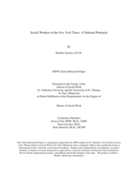 Social Workers in the New York Times: A National Portrayal