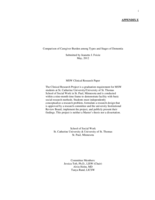 Comparison of Caregiver Burden among Types and Stages of Dementia