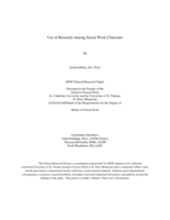 Use of Research Among Social Work Clinicians
