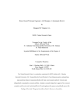 School Social Work and Expressive Art Therapies: A Systematic Review