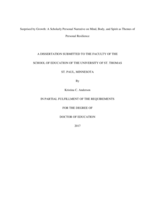 Surprised by Growth: A Scholarly Personal Narrative on Mind, Body, and Spirit as Themes of Personal Resilience