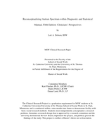Reconceptualizing Autism Spectrum within Diagnostic and Statistical Manual, Fifth Edition: Clinicians’ Perspectives